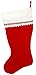Nom de Plume Monogrammed Christmas Stocking, Red and White Felt