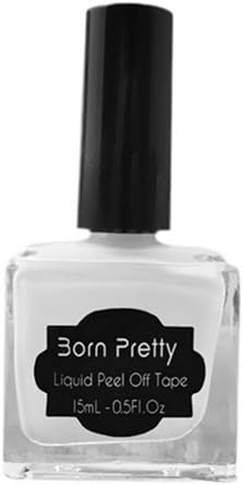 yuguEnviprot Nail Art Beauty 15ml White Peel Off Liquid Tape Peel Off Base Coat Nail Art Liquid Latex