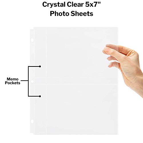 Dunwell 3Ring Binder with 5x7 Photo Pages (Ruby) Photo Album