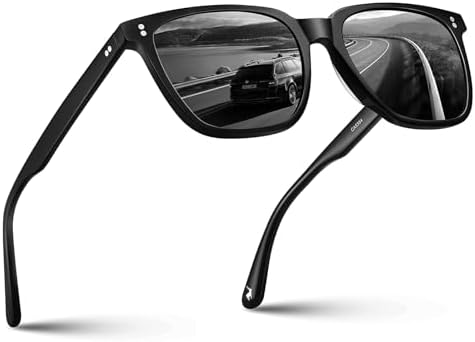Retro Square Polarized Sunglasses UV Protection Unisex Driving Amazon.com: SIPLION Men main image 3