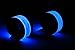 LED Slap Bracelet - Two Pack (2) - High Visibility Outdoor Sports Light Up Glow Wristband, Blue