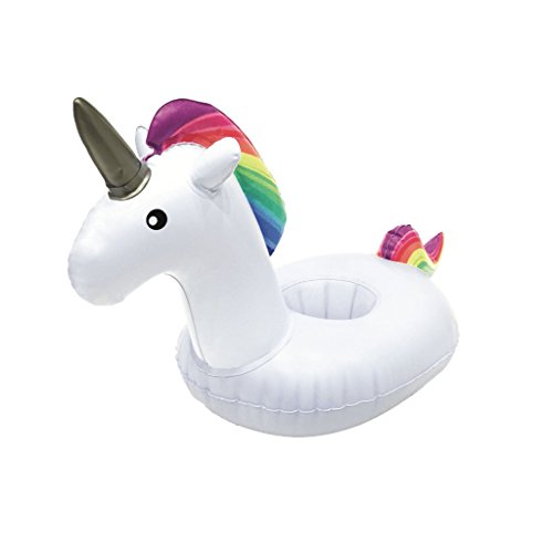 FLOATY Mini Inflatable Unicorn Cup Holder Always Drink in Magical Style