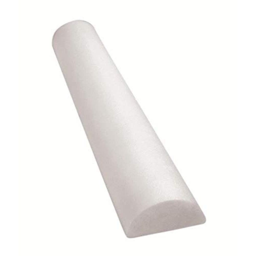 Sammons Preston Foam Roller, Designed to Apply Light Pressure to the Muscles, Helps Relieve Tension, 15 cm x 90 cm, Half Round, White