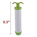 uxcell Plastic Compressed Vacuum Space Hand Air Deflation Pump White Green
