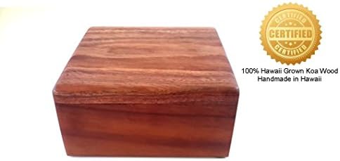 "Certified Hawaii Koa Wood" 4x4 Treasure Box - Made in Hawaii