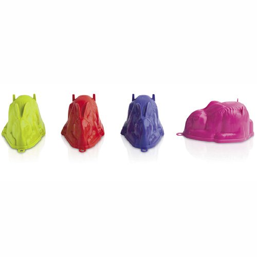 Zeal Rabbit Jelly Moulds - Multicolor Plastic Food Preparation Mould