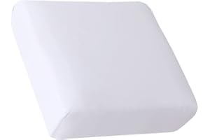 HOOBUY Waterproof Couch Cushion Cover 1pc Stretch Sofa Slipcovers Furniture Protector with Elastic Suitable for Armchair, Loveseat,3&4 Seater Sofa (1, White)