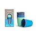 bobo&boo Bamboo Kids Cups Set of 4 Drinking Cups for Kids Eco Friendly Toddler Cups Without Lids ~ Non Toxic & Reusable ~ Great Gift for Baby Showers Birthdays & Preschool Graduations (Coastal)