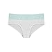 6 Pack: Free to Live Women's Lace Band Cotton Hipster Panties - Made in USA (Medium, Baby Pink, Blue, Fuchsia, Heather Grey, Red, White)