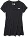 Under Armour Women's HeatGear Armour Short Sleeve, Black (001)/Metallic Silver, Small