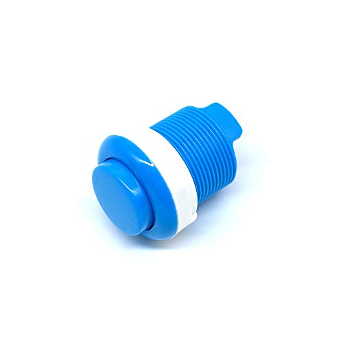 10 Pcs 28mm Arcade Buttons Push 2 Pin Built-in Microswitch for Jamma MAME Video Game DIY Machine Console Cabinet Blue New