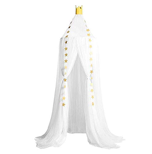 Mosquito Net Canopy, Density Polyester Grenadine Dome Princess Dreamy Bed Tents for Childrens Reading Play Indoor Games House Kids Room Decorate