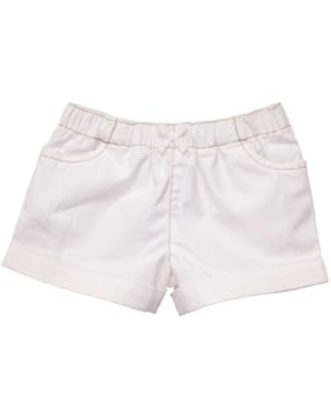 Baby Girls' Mini Blues White Pull-on Canvas Shorts