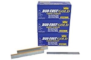 5418 D 9/16 Inch LONG 20 Gauge 3/16 Crown Gold Staples - Three BOXES OF 5,000