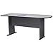Bush Business Furniture Series A Collection 72W Universal Freestanding Peninsula in White Spectrum