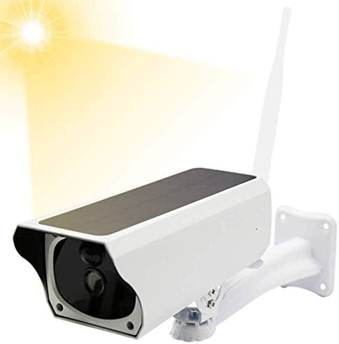 Solar Security Camera Solar Power 1080p Outdoor HD P2P with Rechargeable Battery IP67 Water-Proof Night Vision PIR Motion Sensor SD Card Cloud Storage
