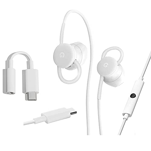 Google Earbuds USB-C Wired Headset Type-C w/Mic and Volume Control