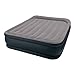 Intex Deluxe Pillow Rest Raised Airbed with Soft Flocked Top for Comfort, Built-in Pillow and Electric Pump, Queen, Bed Height 16 3/4