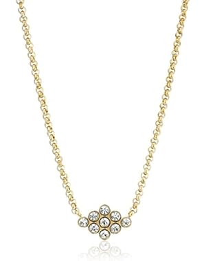 Vintage Glitz Diamond-Shaped Pendant Necklace, 16