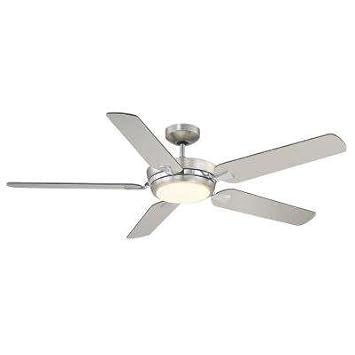 Filament Design 54 In Led Light Satin Nickel Ceiling Fan