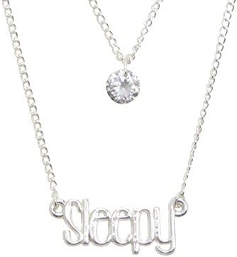 Disney Snow White and The Seven Dwarfs Sleepy Layered Necklace Set