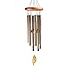 Mozing Large Wind Chimes Outdoor, Wood and Aluminum WindChimes, Supply Soothing Melodic Tones for Friendly Neighbors, Nice for Patio, Porch, Garden and Backyard (Copper-Round)