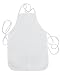 BUMBLE CRAFTS Kids Apron - Pack of 12 | Canvas - Natural Cotton | Bulk Toddler Craft Aprons for Ages 5 & Under | Small White (12.5” x 19”)