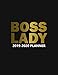 Boss Lady 2019-2020 Planner: Cute Golden Daily, Weekly and Monthly Planner. Pretty Black Two Year Organizer, Schedule and Agenda with Inspirational ... Vision Boards, ... (Female Empowerment Gifts) by Simple Planners