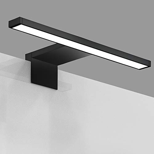 B.K.Licht I Spiegellamp I zwart I badkamerlamp I spiegelverlichting I 30cm I IP44 I 4.000K I 5W LED lamp I… - Afbeelding 6