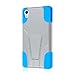 Sony Xperia Z3V Case, MPERO IMPACT X Series Dual Layered Tough Durable Shock Absorbing Silicone Polycarbonate Hybrid Kickstand Case for Xperia Z3V [Perfect Fit & Precise Port Cut Outs] - Blue / Gray