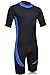 DEHAI Men Women's Wetsuits Shorty Sleeves 3mm Neoprene Skin Youth Adult's Reactor Full Suit Diving Swimming Snorkeling Surfing Scuba Jumpsuit Warm Boys Girls Swimwear Back Zip