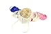 Glameow Adjustable Pink and Blue Ponytail Wig Long Curly Hair Halloween Costume Cosplay Wig