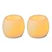 Inglow by Sterno Home Flameless Mini Hurricanes Vanilla Scented Candle, Cream, 2-Pack (CG24101CR201)