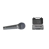 Audio2000s ADM1064B Professional Cardioid Dynamic Microphone With 16 ft. Detachable Cable - Black Metal