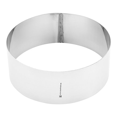 6 Inch Baking Ring, 1 Round Cake Ring OvenSafe and FreezerSafe