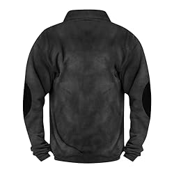 Mens Quarter Zip Pullover Vintage Fashion Long