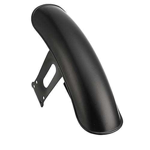 Merssavo Metal Motorcycle Front Fender Splash Guard Mudguard for Honda CG125 Chrome,Black