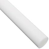 Acetal Round Rod, Opaque White, Meets ASTM D6100, 1/2