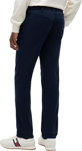TJM Scanton DM0DM22404 Chino en Coton sergé Bleu Marine foncé 31 W/30 L, Bleu Marine foncé, 31W / 30L