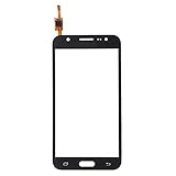 LUVSS New Touch Screen Digitizer [LCD not Included] Replacement for Samsung Galaxy J5 J500 2015 Touch Digitizer Front Outer Glass Lens with Adhesive Pre-installed Repair Part (Black)