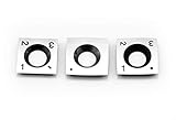 Package of 3 Square Carbide Replacement Cutters Inserts for Simple Rougher (Sr)