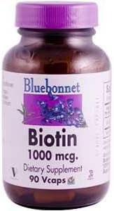 BlueBonnet - BIOTIN 1000mcg 90 Vegetable Capsules(pack of 2)