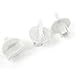 uxcell® Repair Part Insert Type Control Knobs for Heater Climate Fan 3Pcs Gray