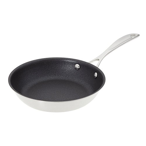 American Kitchen Cookware 8-inch Nonstick Frying Pan; PFOA Free; Tri-Ply Stainless Steel; Manufactured in USA