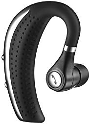 Bluetooth Headset, Wireless Lightweight Earbuds V4.0 Bluetooth Headphones Ear Hanging Business Earphone Anti Sweat Function Earpieces w/ Noise Reduction Mic for iPhons and Android Smartphones-Chrome