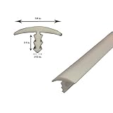 T-Molding Arcade Mame - Smooth White - 5/8" - 20'