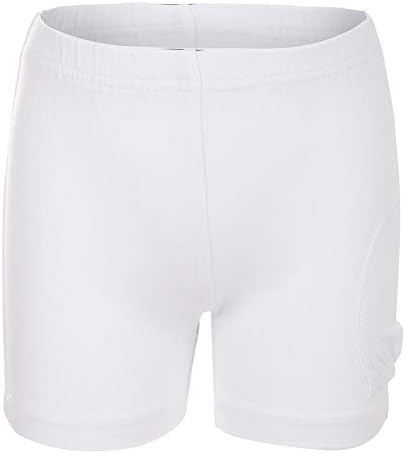 Little Miss Tennis Girls` Tennis Shorty With Ball Pocket White ()