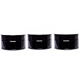 ultravioLeaf 5 ml (0.17 fl oz) Pocket Size Black Ultraviolet Glass Screw Top Jar | Airtight Stash Container 3-Pack