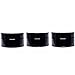 ultravioLeaf 5 ml (0.17 fl oz) Palm Size Black Ultraviolet Glass Screw Top Jar 3-Pack
