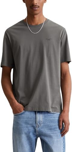 Marc OߴPolo Denim hommes t-shirt en coton biologique Regular Fit, Gris (Oxide Grey), M